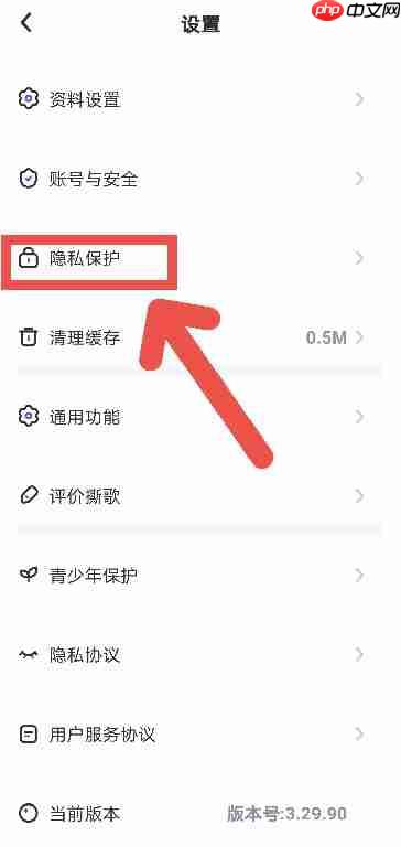 撕歌APP如何设置不允许分享自己作品