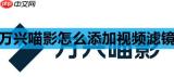 万兴喵影怎么添加视频滤镜