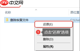 如何恢复电脑上已删除的文件