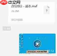 微信视频总是提示文件损坏无法播放