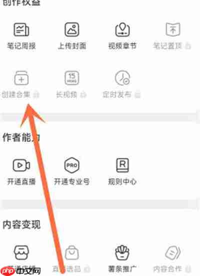 小红书怎么创建文章合集2023