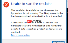 运行Windows Phone模拟器提示“Unable to start the emulator”的解决办法