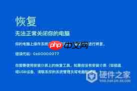 电脑蓝屏代码0x00000077故障解决