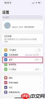 苹果中改蓝牙名字的方法