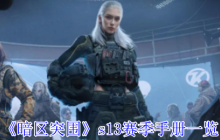 暗区突围S13赛季手册全解析 夺目涂装与稀有套装重磅来袭