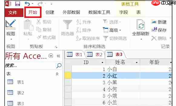 access2013怎么更改字体？access2013更改字体的操作步骤