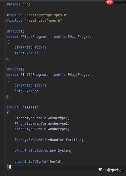 UE5的ECS:MASS框架(一)