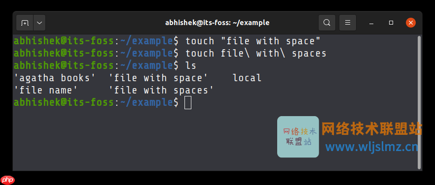如何在 Linux 中使用空格处理文件名？
