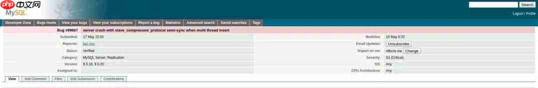 故障分析 | MySQL : slave_compressed_protocol 导致 crash