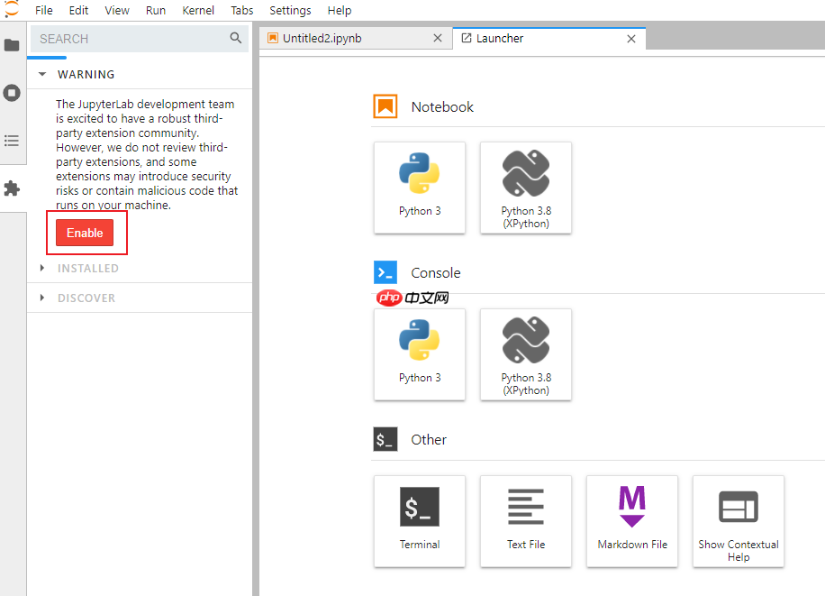 为 jupyterlab 添加 debugger 扩展