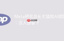 Meta研究员长文猛批AI团队：没人想留下
