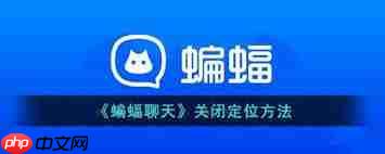 蝙蝠聊天如何关闭定位功能