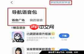 高德导航如何自定义语音包