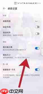 荣耀手机图标大小调整方法