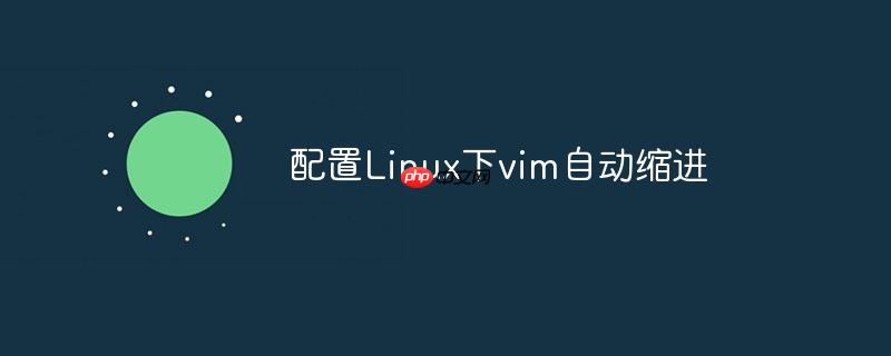 配置linux下vim自动缩进