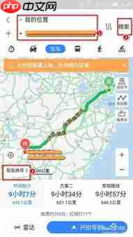 百度地图如何关闭高速导航