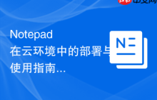Notepad++在云环境中的部署与使用指南