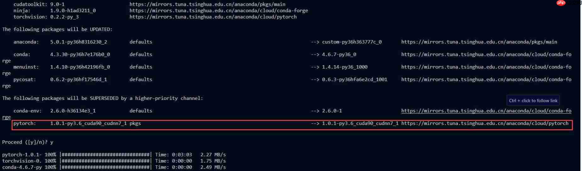 conda安装Pytorch下载过慢解决办法(11月26日更新ubuntu下pytorch1.3安装方法)