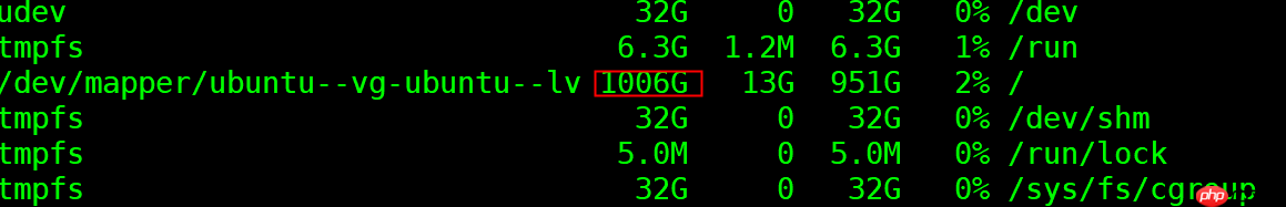 Ubuntu 20.04 逻辑分区(LVM)扩容