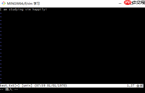 vim 学习笔记（一）—— vim模式与创建、编辑文件