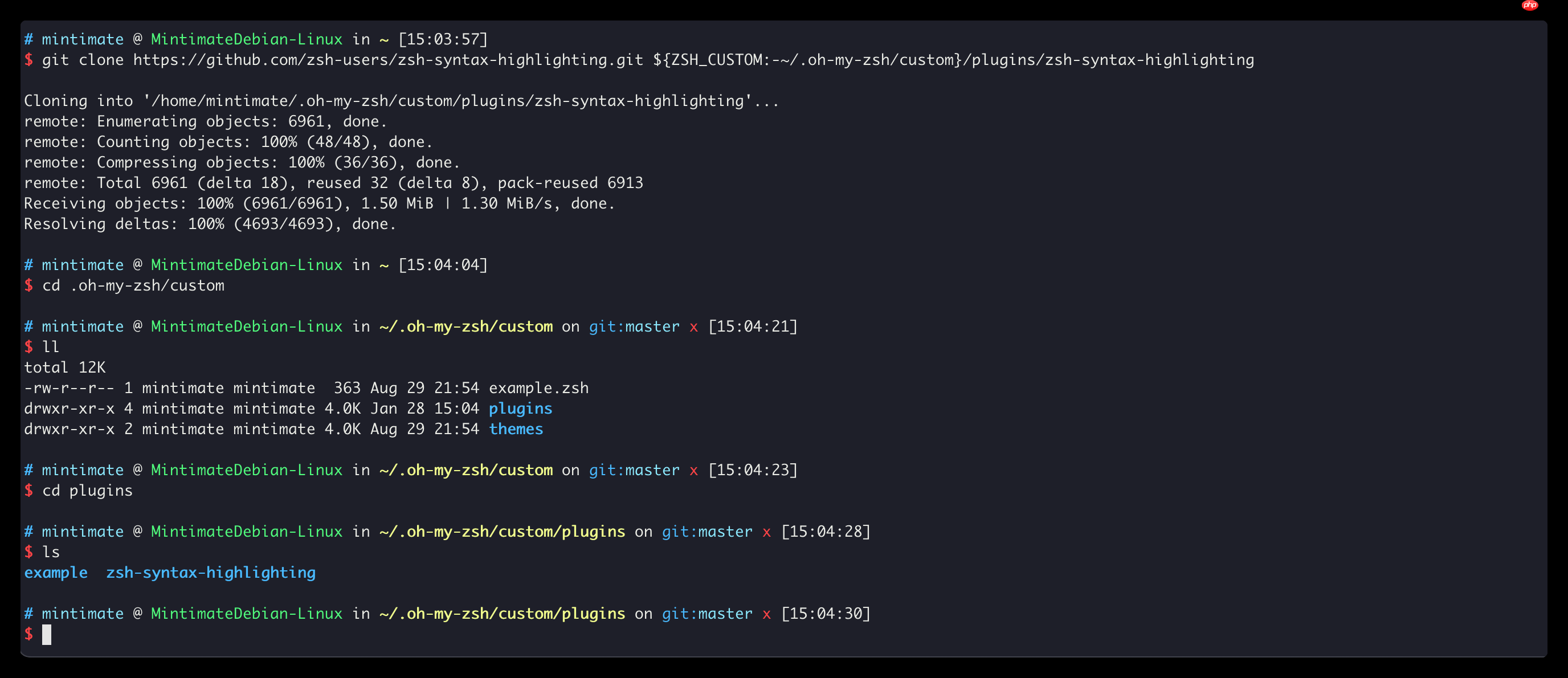 Linux/Mac通过Oh-my-zsh配置Zsh插件，让你的终端更加强大且智能