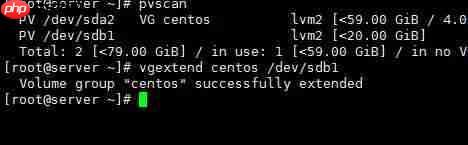 lvm扩容磁盘空间[通俗易懂]