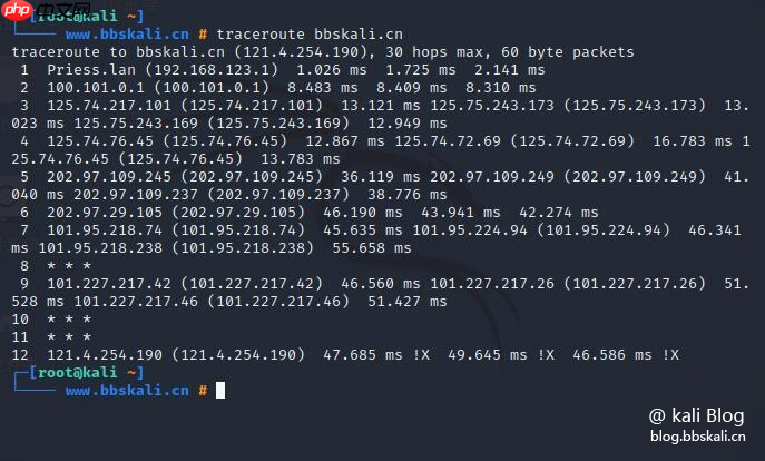 Kali中的20个网络命令