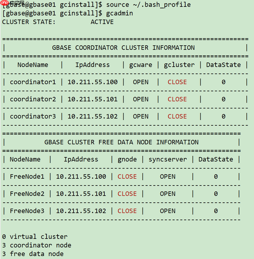 实战篇：GBase 8a MPP Cluster 安装部署过程
