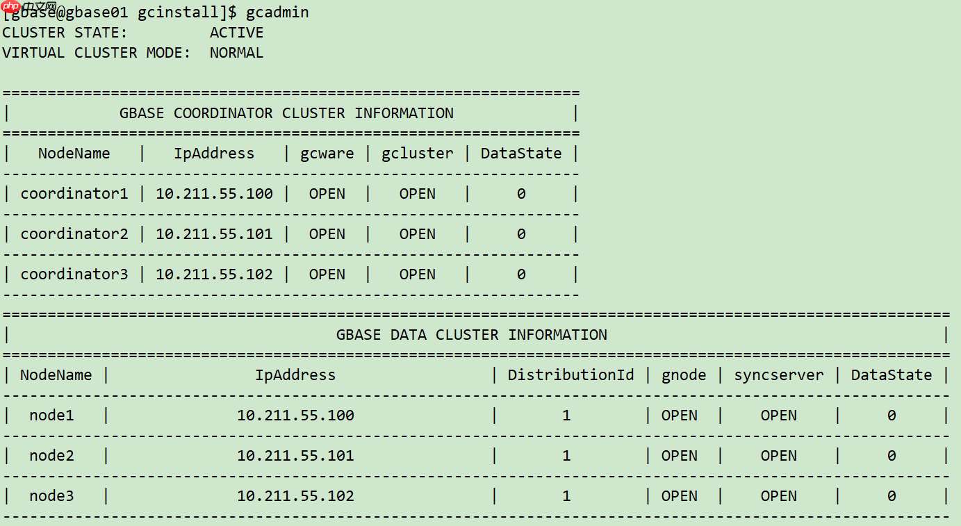 实战篇：GBase 8a MPP Cluster 安装部署过程
