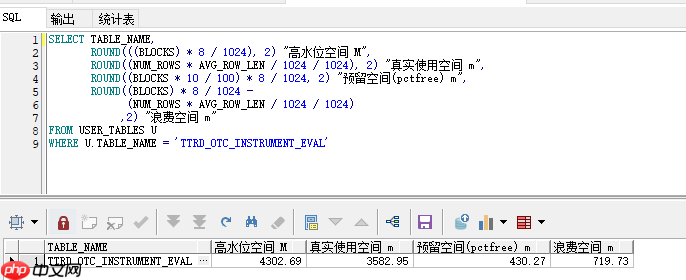 记一次失败的shrink table(表空间收缩)