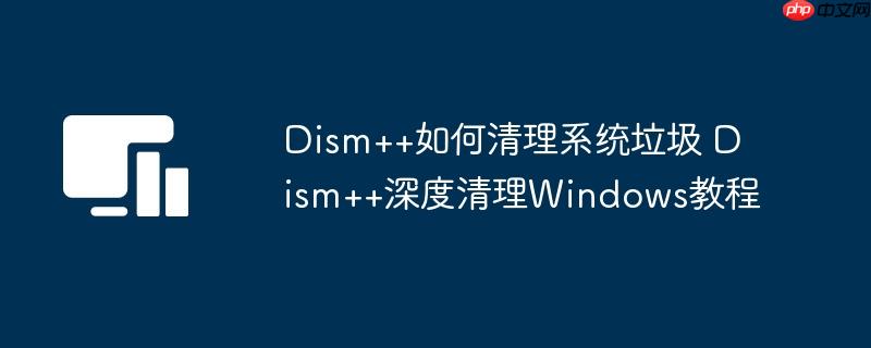 Dism++如何清理系统垃圾 Dism++深度清理Windows教程
