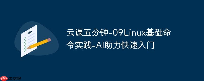 云课五分钟-09linux基础命令实践-ai助力快速入门