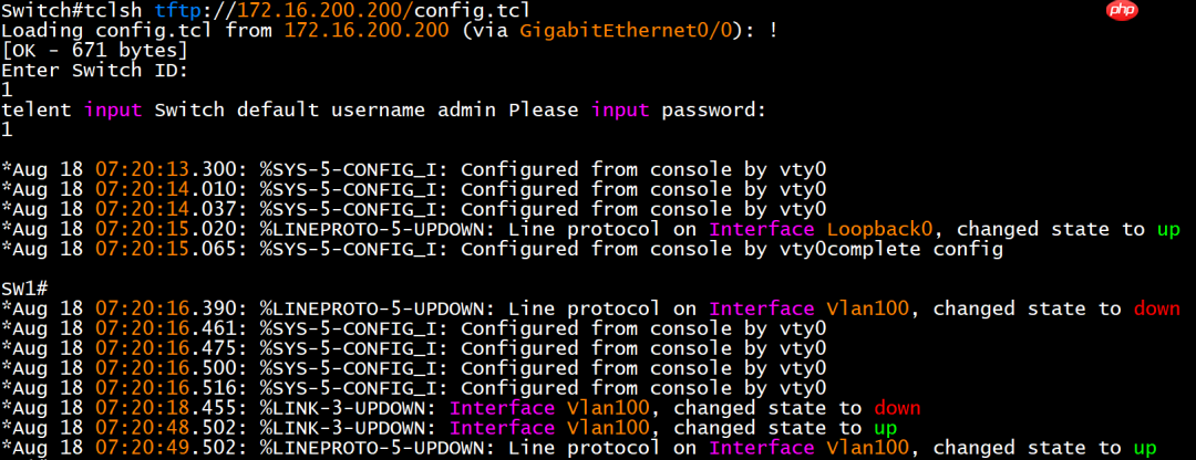 【网络自动化】使用TCL实现自动化配置