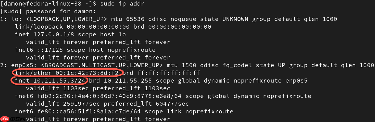 Linux：显示和管理IP址设置