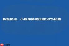 拆包优化:小程序体积压缩50%秘籍