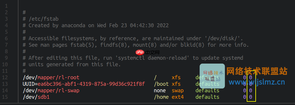Linux 中的 文件系统表Fstab 是什么？