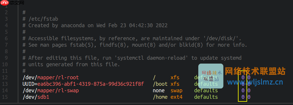 Linux 中的 文件系统表Fstab 是什么？