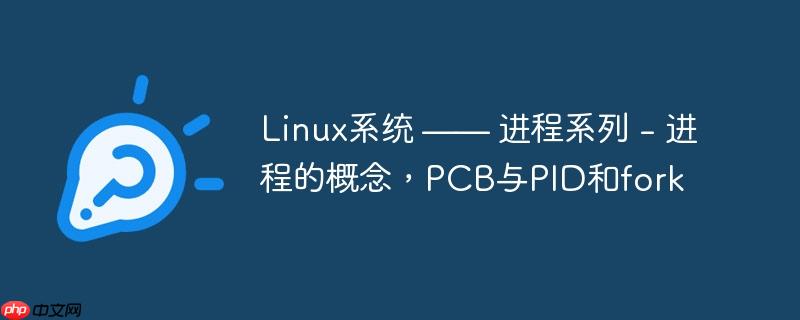 linux系统 —— 进程系列 - 进程的概念,pcb与pid和fork