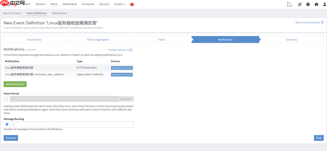 【Graylog告警联动篇】Linux服务器磁盘爆满告警并实现一键查看服务器磁盘占用情况