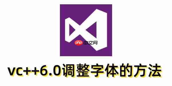vc++6.0怎么调整字体？vc++6.0调整字体的方法