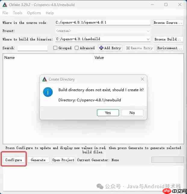 Windows 下使用 CMake + Visual Studio 2022 编译 OpenCV 4.8.1 及其扩展模块
