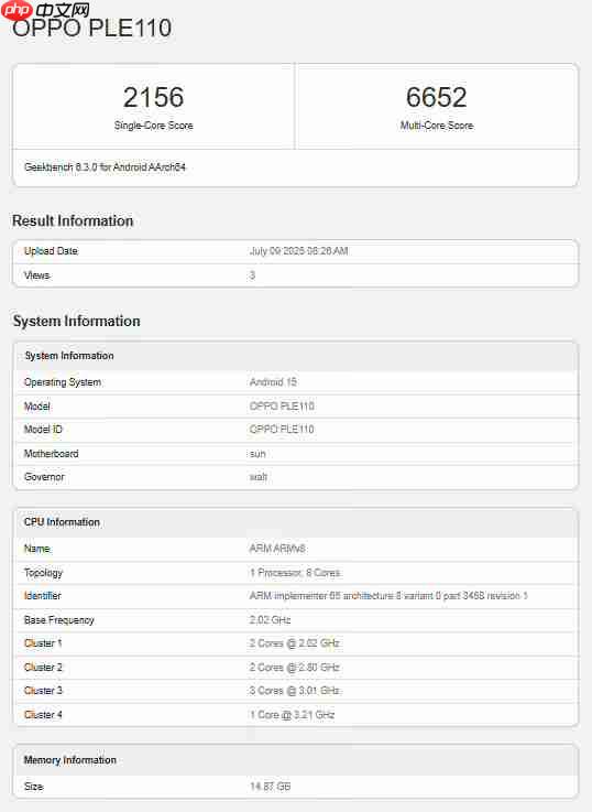 OPPO K13 Turbo跑分数据 OPPO K13 Turbo跑分多少