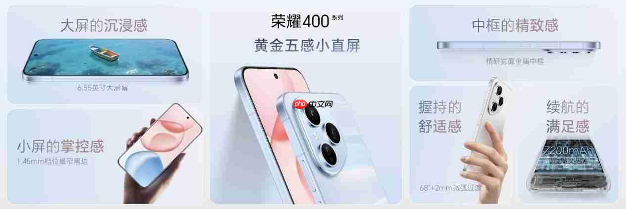 2亿像素主摄加持！荣耀400系列正式开售：2124.15元起冠绝同档