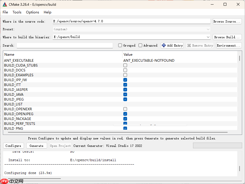 Windows 下编译 OpenCV 和 OpenCV-contrib