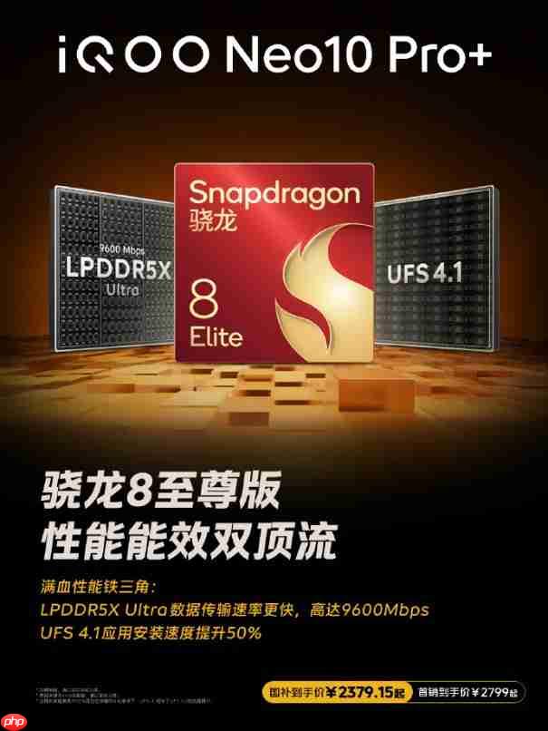 “超配双芯战神” iQOO Neo10 Pro+,续航新标杆!