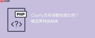 Clipfly怎样调整视频比例？横竖屏转换指南