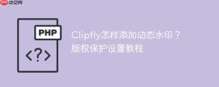 Clipfly怎样添加动态水印？版权保护设置教程