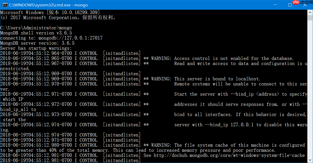 Windows 平台安装 MongoDB教程