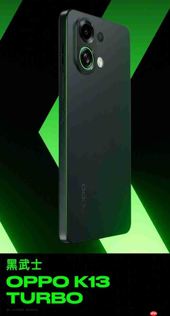 OPPO K13 Turbo系列渲染图曝光:酷炫四色+圆环呼吸灯吸睛!
