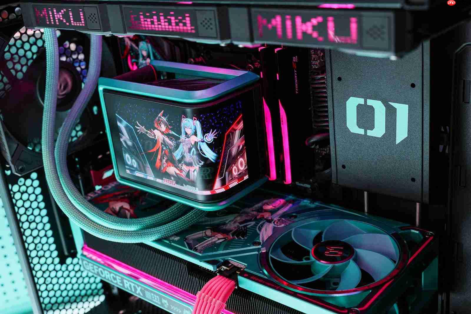 MIKU应援战力空前！ROG夜神RTX5080RO姬x初音未来版显卡